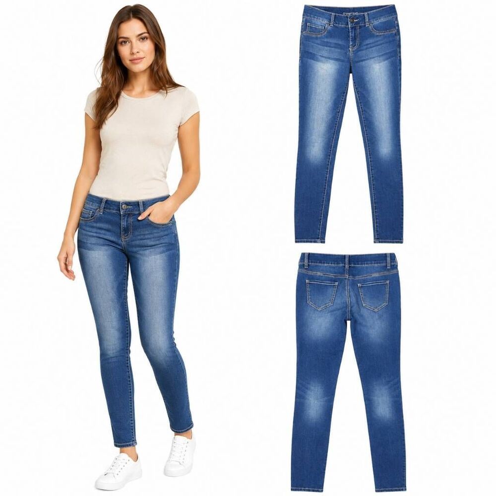 Maurices S Regular Skinny Jeans Medium Wash Stretch Denim